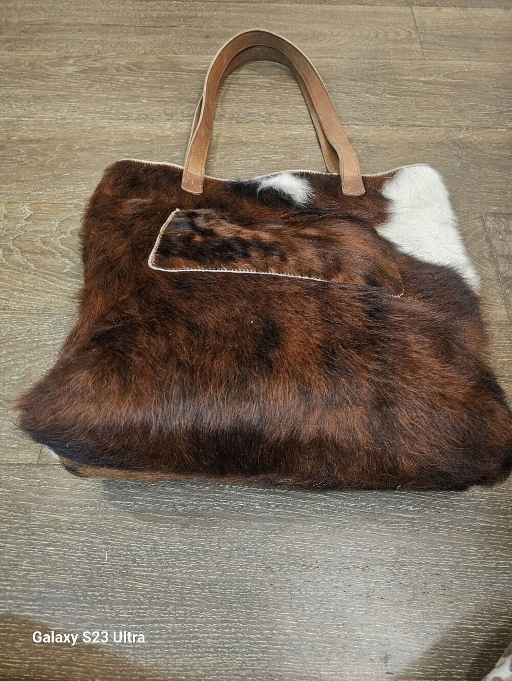 Gilkey Cow Hair Leather Bag - Picture 4 of 13